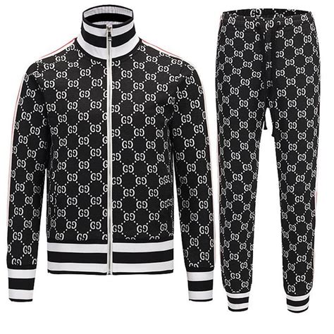 gucci style tracksuit mens|authentic gucci tracksuit.